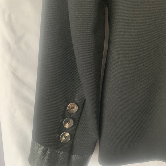 Leather trimmed blazer - Picture 5 of 6